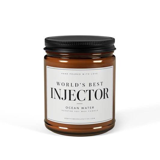 World’s Best Injector Candle | Ocean Water | 9 oz Gift for Injectors