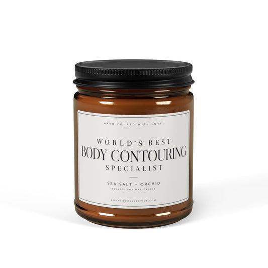 Copy of World’s Best Body Contouring Specialist Candle | Sea Salt + Orchid | 9 oz Gift for Body Sculptors