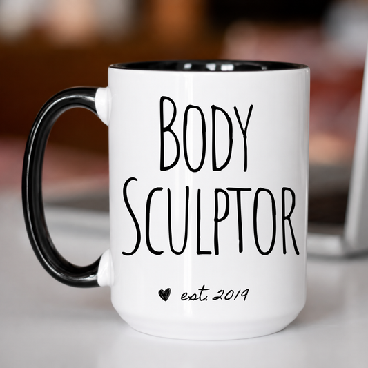 Personalized Body Sculptor Established Year Mug