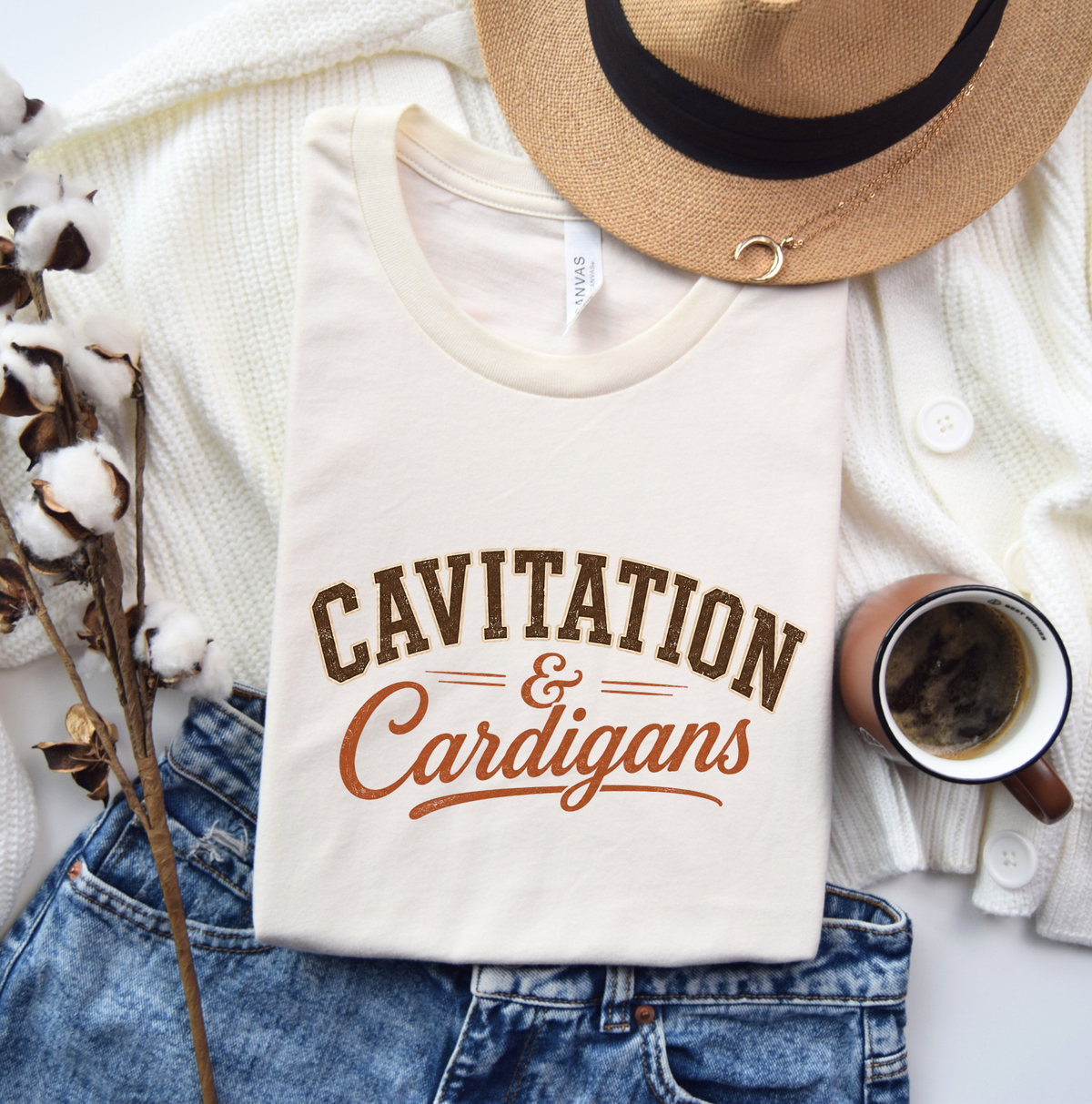 Cavitation & Cardigans Tee