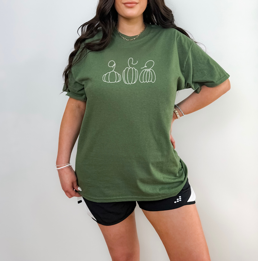 Minimalist Pumpkin Trio T-Shirt