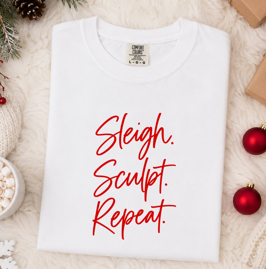 Sleigh Sculpt Repeat T-Shirt