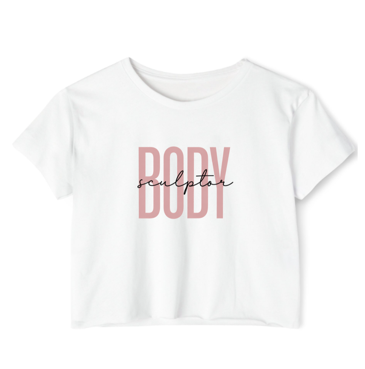 The "Body Sculptor" Flowy Crop Tee