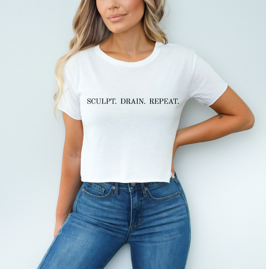 Sculpt. Drain. Repeat. Crop Top