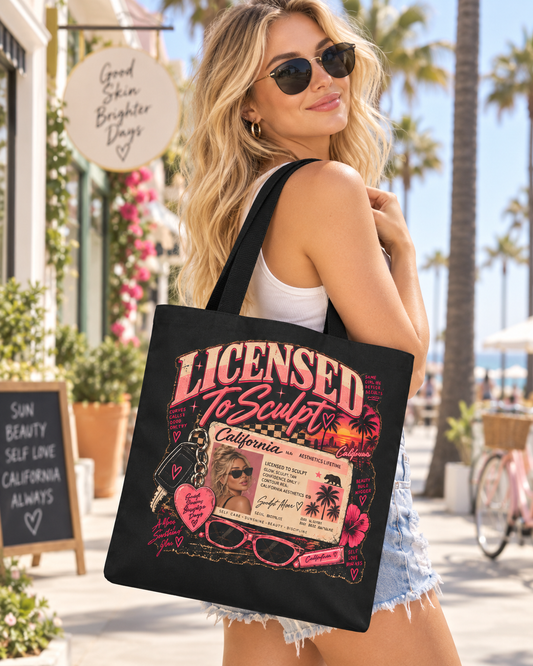 Licensed to Sculpt California Tote Bag