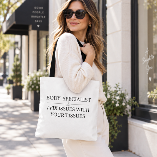 “I Fix Issues With Your Tissues” Body Contouring Tote