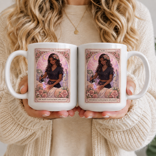 The Body Contouring Specialist Mug African American Doll – 15oz (Tarot Collection)