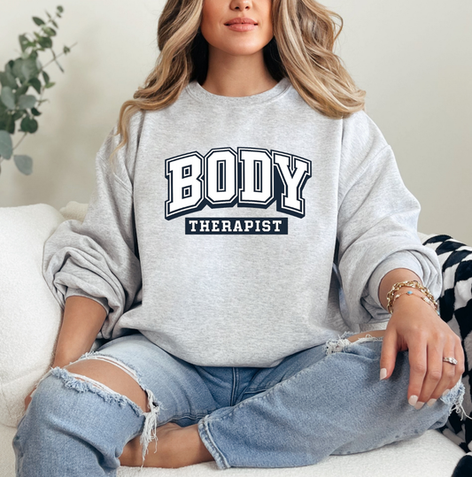 Body Therapist Varsity Sweatshirt
