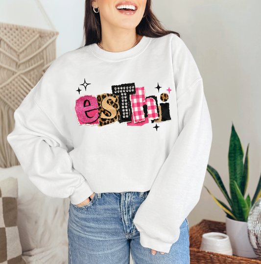 The "Esthi" Mixed-Media Crewneck for Estheticians