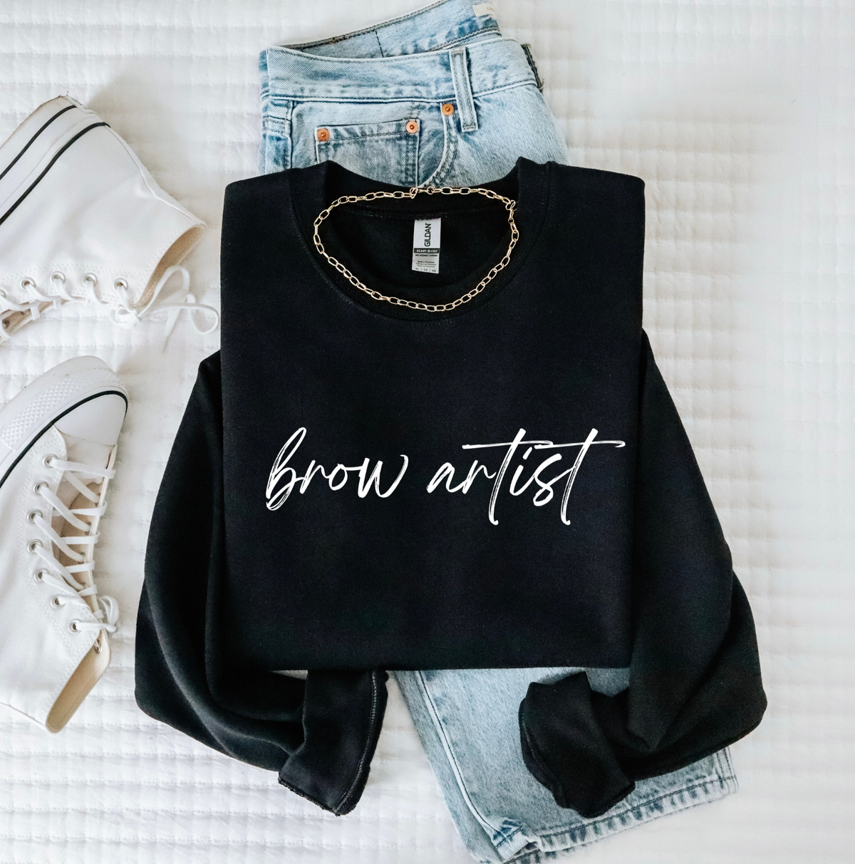 Brow Artist Script Sweatshirt