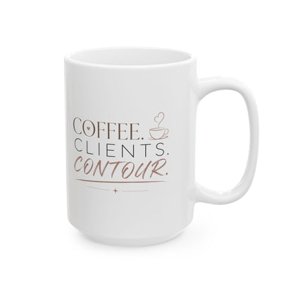 Coffee, Clients, Contour Mug