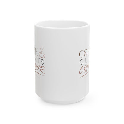 Coffee, Clients, Contour Mug