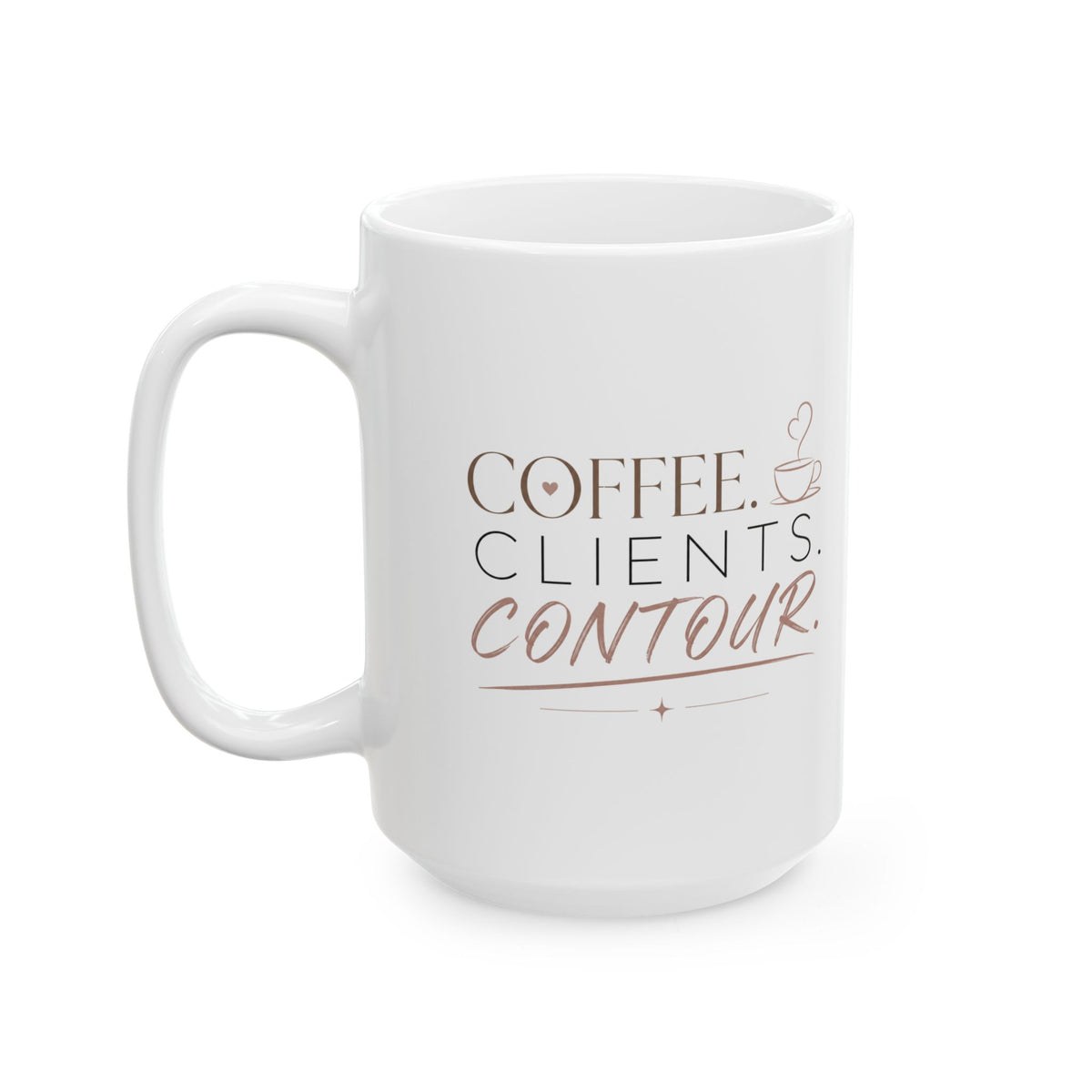 Coffee, Clients, Contour Mug