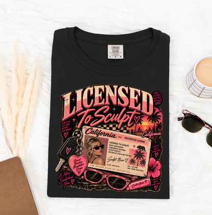 Licensed to Sculpt California Body Contouring Tee