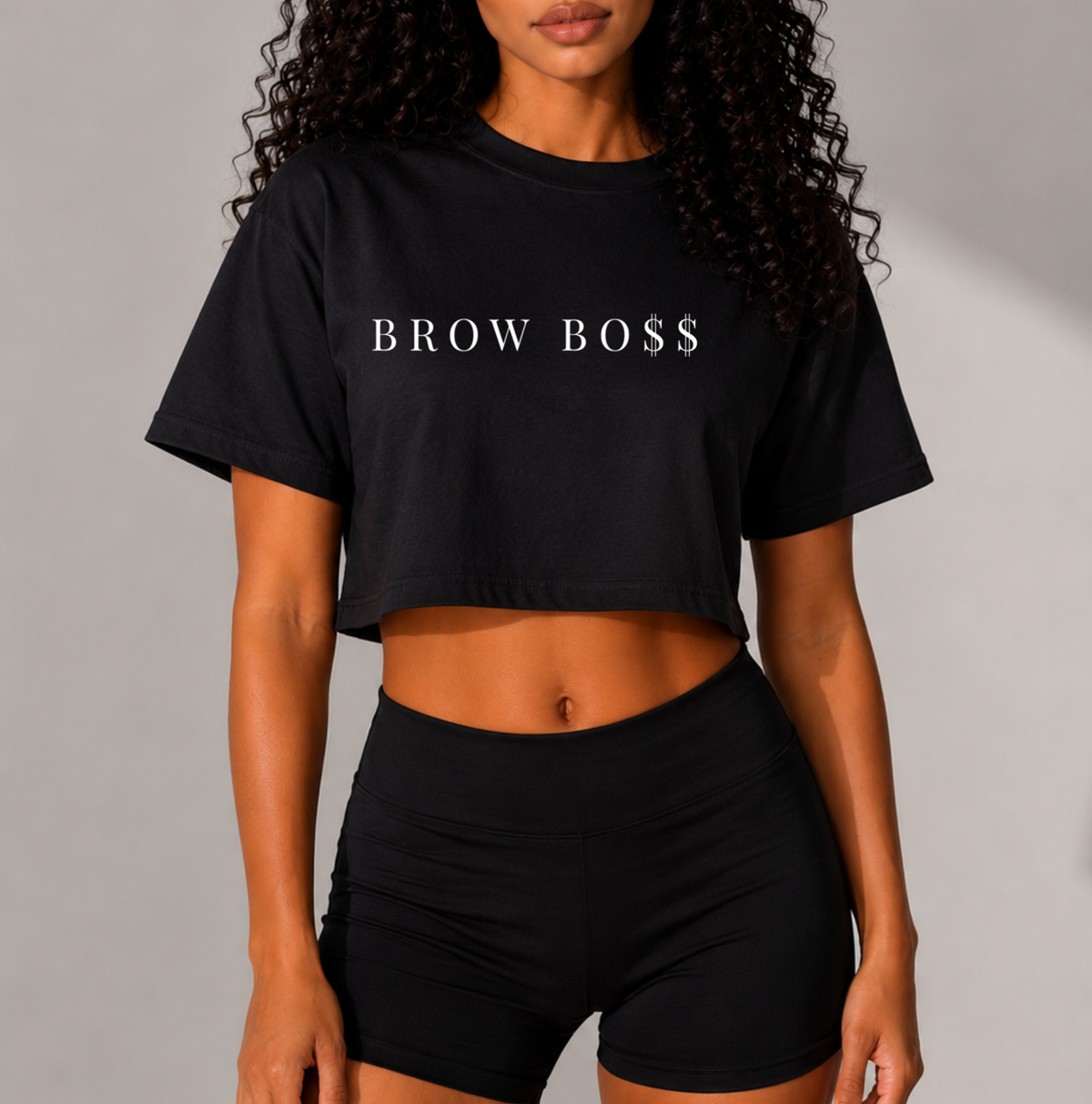 Brow Bo$$ Crop Top