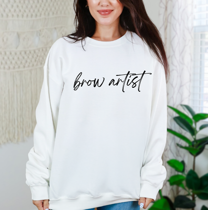 Brow Artist Script Sweatshirt