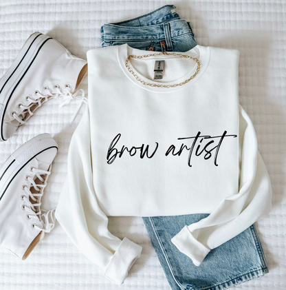 Brow Artist Script Sweatshirt